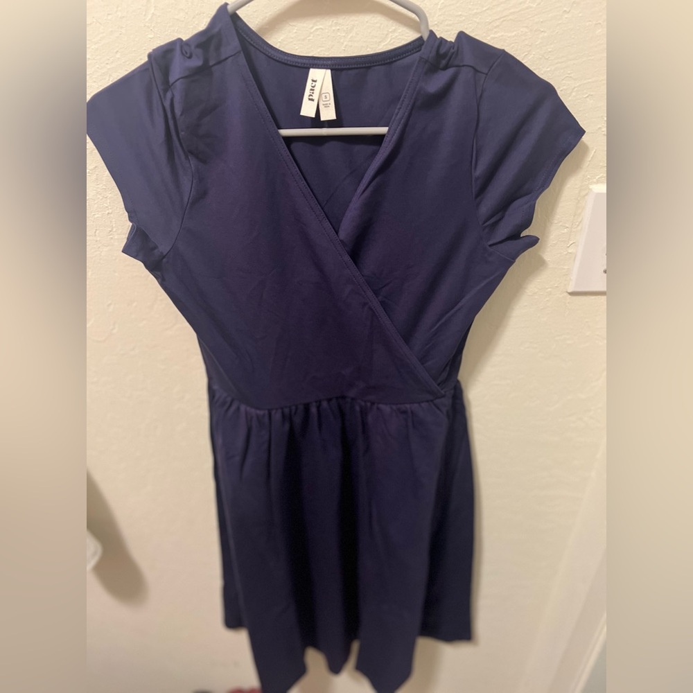 Pact Navy Midi Dress